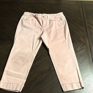 J. Jill Light Pink Cuff Ankle Jeans
